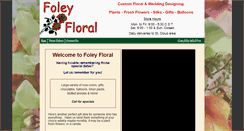 Desktop Screenshot of foleyfloral.com