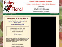 Tablet Screenshot of foleyfloral.com
